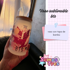 VASO SUBLIMABLE BTS