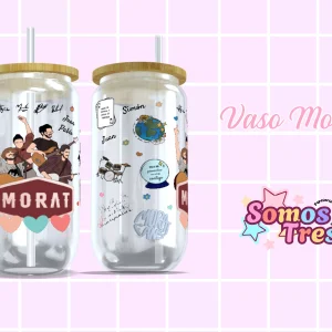 Vaso de vidrio Morat Banda